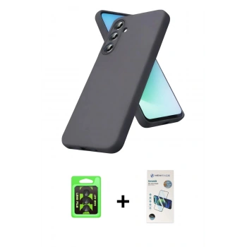 MARSİLYAN™- Galaxy A37 5G Kılıf Kozmos Yansıma Özel Seri - Şeffaf 3D Antistatik Seramik Nano Ekran Koruyucu + Raze Metal Kamera Lens - SH