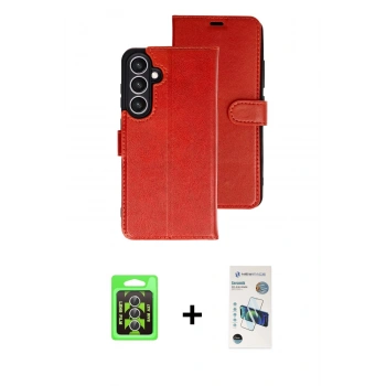 MARSİLYAN™- Galaxy A37 5G Kılıf Siluet Işık Serisi - Şeffaf 3D Antistatik Seramik Nano Ekran Koruyucu + Raze Metal Kamera Lens - GS
