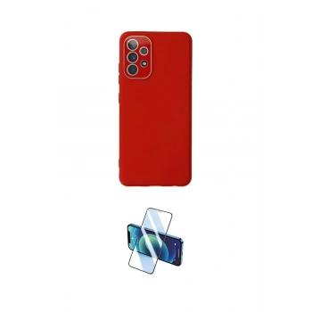 MARSİLYAN™- Galaxy A53 5G Kılıf Çekirdek Modern Serisi - Siyah 3D Antistatik Cam Ekran Koruyucu