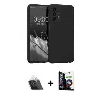 MARSİLYAN™- Galaxy A53 5G Kılıf Kozmos Yansıma Özel Seri - Şeffaf Temperli Cam Ekran Koruyucu + Kamera Lens Koruma Cam - SF