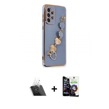 MARSİLYAN™- Galaxy A53 5G Kılıf Nova Işık Prime - Şeffaf Temperli Cam Ekran Koruyucu + Kamera Lens Koruma Cam - SF