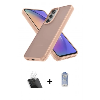 MARSİLYAN™- Galaxy A54 5G Kılıf Atlas Form - Siyah Joko Magic 5D Cam + Kamera Lens Koruma Cam - SF