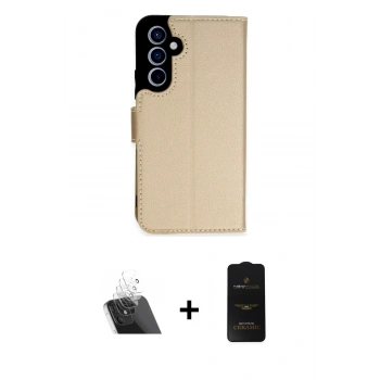 MARSİLYAN™- Galaxy A54 5G Kılıf Siluet Işık Serisi - Siyah 6D Antistatik Mat Seramik Hayalet Nano Ekran Koruyucu + Kamera Lens Koruma Cam - SF