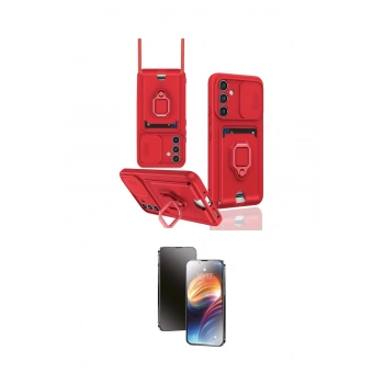 MARSİLYAN™- Galaxy A54 5G Kılıf Vadi Form Prime - Siyah 3D Antistatik Mat Seramik Nano Ekran Koruyucu