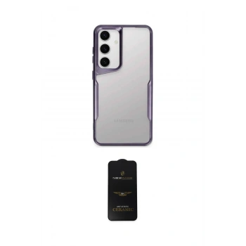 MARSİLYAN™- Galaxy A55 5G Kılıf Akış Çizgi Koleksiyonu - Siyah 6D Antistatik Mat Seramik Hayalet Nano Ekran Koruyucu