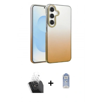 MARSİLYAN™- Galaxy A55 5G Kılıf Kıvılcım Minimal Özel Seri - Siyah Joko Magic 5D Cam + Kamera Lens Koruma Cam - SF