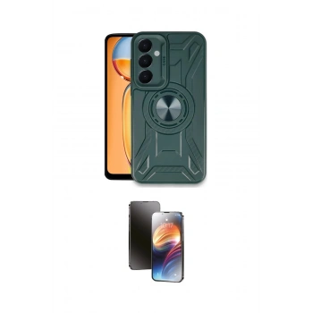 MARSİLYAN™- Galaxy A55 5G Kılıf Nova Yansıma Prime - Siyah 3D Antistatik Mat Seramik Nano Ekran Koruyucu