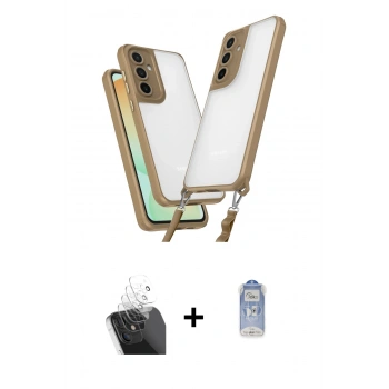 MARSİLYAN™- Galaxy A55 5G Kılıf Ufuk Klasik - Siyah Joko Magic 5D Cam + Kamera Lens Koruma Cam - SF