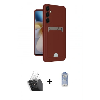 MARSİLYAN™- Galaxy A55 5G Kılıf Vadi Çizgi Prime - Siyah Joko Magic 5D Cam + Kamera Lens Koruma Cam - SF