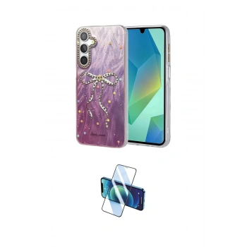 MARSİLYAN™- Galaxy A55 5G Kılıf Zirve Modern Prime - Siyah 3D Antistatik Cam Ekran Koruyucu