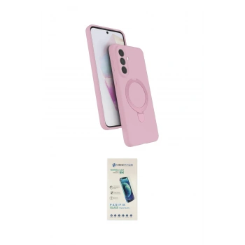 MARSİLYAN™- Galaxy A57 5G Kılıf İz Işık Koleksiyonu - Şeffaf Pasifik Cam Ekran Koruyucu