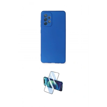 MARSİLYAN™- Galaxy A72 Kılıf Kozmos Yansıma Özel Seri - Siyah 3D Antistatik Seramik Nano Ekran Koruyucu