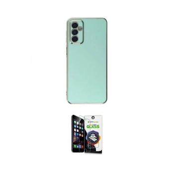 MARSİLYAN™- Galaxy M23 Kılıf Yankı Serisi - Şeffaf Temperli Cam Ekran Koruyucu
