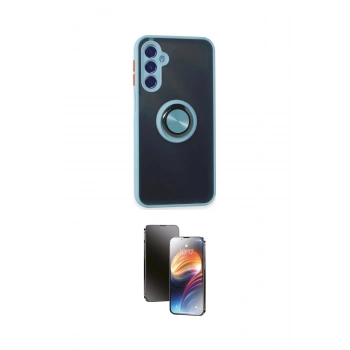 MARSİLYAN™- Galaxy M34 5G Kılıf Yörünge Çizgi - Siyah 3D Antistatik Mat Seramik Nano Ekran Koruyucu