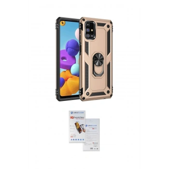 MARSİLYAN™- Galaxy M51 Kılıf Ahenk Klasik Koleksiyonu - Siyah Seramik Nano Ekran Koruyucu