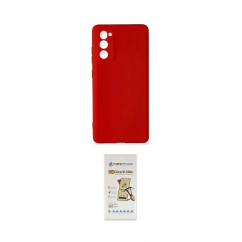 MARSİLYAN™- Galaxy S20 FE Kılıf Ahenk Serisi - Siyah Mat Seramik Nano Ekran Koruyucu