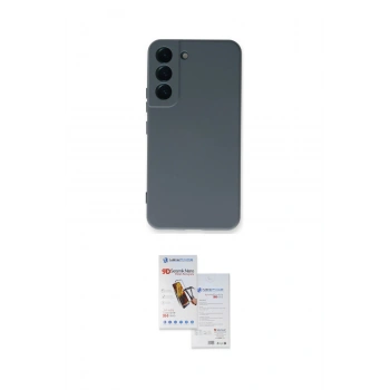 MARSİLYAN™- Galaxy S22 Plus Kılıf Ahenk Serisi - Siyah Seramik Nano Ekran Koruyucu