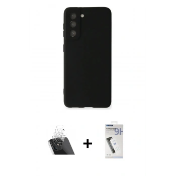 MARSİLYAN™- Galaxy S22 Plus Kılıf Kozmos Yansıma Özel Seri - Şeffaf Uv Polymer Nano Ekran Koruyucu + Kamera Lens Koruma Cam - SF