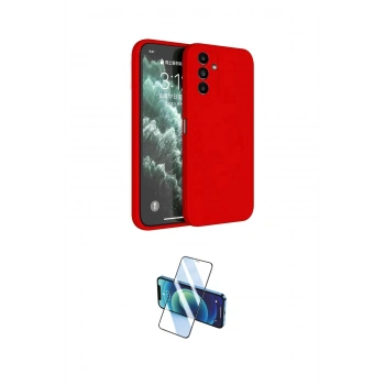 MARSİLYAN™- Galaxy S23 FE Kılıf Kozmos Yansıma Özel Seri - Siyah 3D Antistatik Cam Ekran Koruyucu