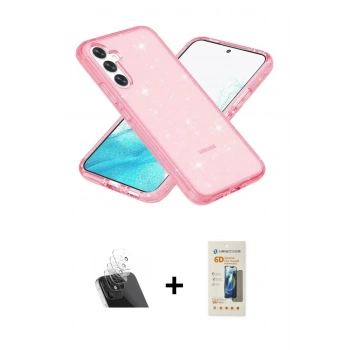 MARSİLYAN™- Galaxy S23 Kılıf Nova Asil Prime - Siyah 6D Mat Seramik Hayalet Nano Ekran Koruyucu + Kamera Lens Koruma Cam - SF