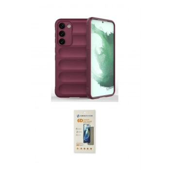MARSİLYAN™- Galaxy S23 Plus Kılıf Atlas Koleksiyonu - Siyah 6D Mat Seramik Hayalet Nano Ekran Koruyucu