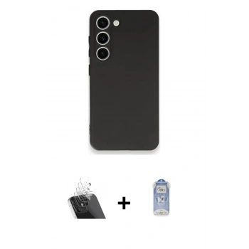 MARSİLYAN™- Galaxy S23 Plus Kılıf Kozmos Yansıma Özel Seri - Siyah Joko Magic 5D Cam + Kamera Lens Koruma Cam - SF