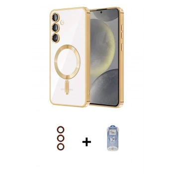MARSİLYAN™- Galaxy S23 Plus Kılıf Nova Işık Özel Seri - Siyah Joko Magic 5D Cam + Metal Kamera Lens - KI