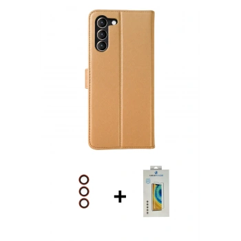 MARSİLYAN™- Galaxy S23 Plus Kılıf Siluet Işık Serisi - Şeffaf Polymer Nano Ekran Koruyucu + Metal Kamera Lens - KI