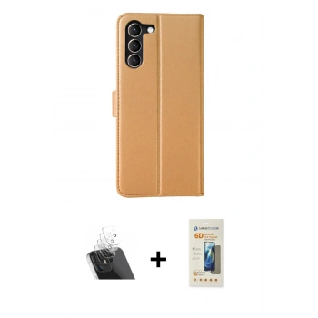 MARSİLYAN™- Galaxy S23 Plus Kılıf Siluet Işık Serisi - Siyah 6D Mat Seramik Hayalet Nano Ekran Koruyucu + Kamera Lens Koruma Cam - SF