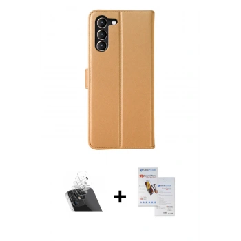 MARSİLYAN™- Galaxy S23 Plus Kılıf Siluet Işık Serisi - Siyah Seramik Nano Ekran Koruyucu + Kamera Lens Koruma Cam - SF
