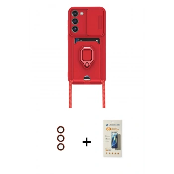 MARSİLYAN™- Galaxy S23 Plus Kılıf Vadi Form Prime - Siyah 6D Mat Seramik Hayalet Nano Ekran Koruyucu + Metal Kamera Lens - KI