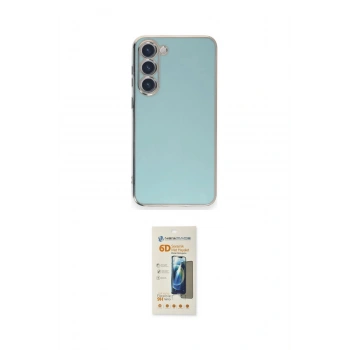 MARSİLYAN™- Galaxy S23 Plus Kılıf Yankı Serisi - Siyah 6D Mat Seramik Hayalet Nano Ekran Koruyucu