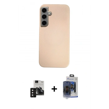 MARSİLYAN™- Galaxy S24 Kılıf Eksen Prime - Siyah Vanessa Magic Cam + PVD Metal Kamera Lens - SH
