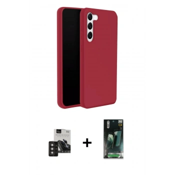 MARSİLYAN™- Galaxy S24 Kılıf Kozmos Yansıma Özel Seri - Şeffaf 360 Full Body Arka Koruyucu + PVD Metal Kamera Lens - TNGI