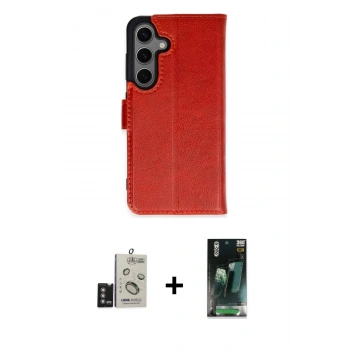 MARSİLYAN™- Galaxy S24 Kılıf Siluet Işık Serisi - Siyah 360 Mat Full Body Arka Koruyucu + Bilvis Titan Kamera Lens - DNMR