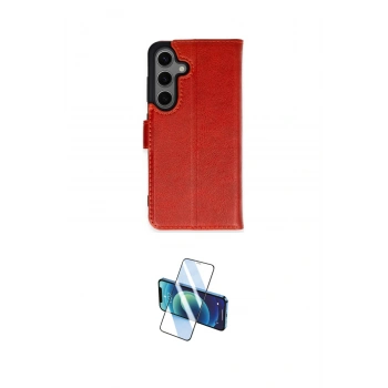 MARSİLYAN™- Galaxy S24 Kılıf Siluet Işık Serisi - Siyah 3D Antistatik Seramik Nano Ekran Koruyucu
