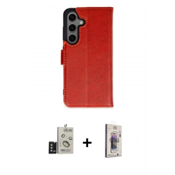 MARSİLYAN™- Galaxy S24 Kılıf Siluet Işık Serisi - Siyah Bilvis 3D Cam Ekran Koruyucu + Bilvis Titan Kamera Lens - DNMR