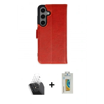 MARSİLYAN™- Galaxy S24 Kılıf Siluet Işık Serisi - Siyah Polymer Nano Ekran Koruyucu + Kamera Lens Koruma Cam - SF