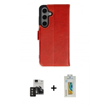 MARSİLYAN™- Galaxy S24 Kılıf Siluet Işık Serisi - Siyah Polymer Nano Ekran Koruyucu + PVD Metal Kamera Lens - TNGI