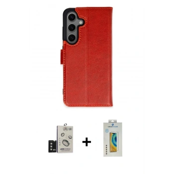 MARSİLYAN™- Galaxy S24 Kılıf Siluet Işık Serisi - Siyah Polymer Nano Ekran Koruyucu + Bilvis Titan Kamera Lens - TMGI