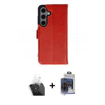 MARSİLYAN™- Galaxy S24 Kılıf Siluet Işık Serisi - Siyah Vanessa Magic Cam + Kamera Lens Koruma Cam - SF