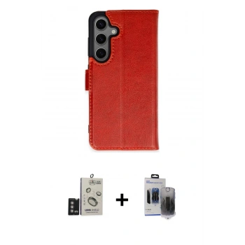 MARSİLYAN™- Galaxy S24 Kılıf Siluet Işık Serisi - Siyah Vanessa Magic Hayalet Cam + Bilvis Titan Kamera Lens - DNMR