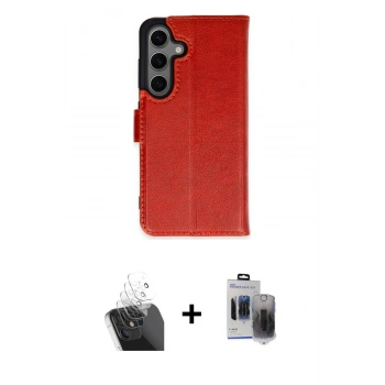 MARSİLYAN™- Galaxy S24 Kılıf Siluet Işık Serisi - Siyah Vanessa Magic Hayalet Cam + Kamera Lens Koruma Cam - SF