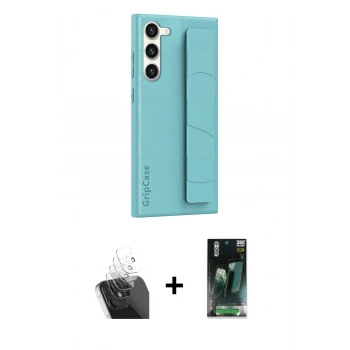 MARSİLYAN™- Galaxy S24 Kılıf Vadi Asil Serisi - Şeffaf 360 Full Body Arka Koruyucu + Kamera Lens Koruma Cam - SF