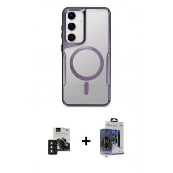 MARSİLYAN™- Galaxy S24 Kılıf Yadigar Klasik Özel Seri - Siyah Vanessa Magic Cam + PVD Metal Kamera Lens - DNMR