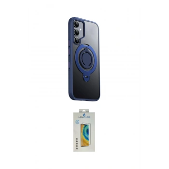 MARSİLYAN™- Galaxy S24 Kılıf Zirve Çizgi Prime - Siyah Polymer Nano Ekran Koruyucu