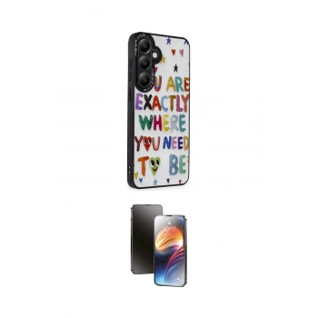 MARSİLYAN™- Galaxy S24 Plus Kılıf Odak Klasik Serisi - Siyah 3D Antistatik Mat Seramik Nano Ekran Koruyucu