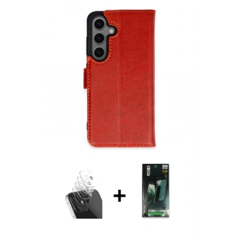MARSİLYAN™- Galaxy S24 Plus Kılıf Siluet Işık Serisi - Şeffaf 360 Full Body Arka Koruyucu + Kamera Lens Koruma Cam - SF