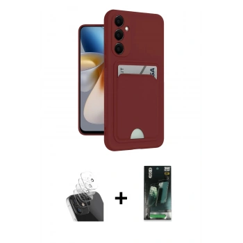 MARSİLYAN™- Galaxy S24 Plus Kılıf Vadi Çizgi Prime - Şeffaf 360 Full Body Arka Koruyucu + Kamera Lens Koruma Cam - SF