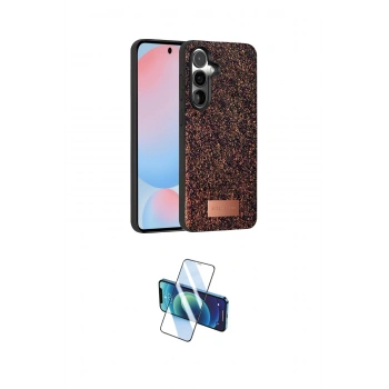 MARSİLYAN™- Galaxy S24 Plus Kılıf Vadi Klasik Serisi - Siyah 3D Antistatik Cam Ekran Koruyucu